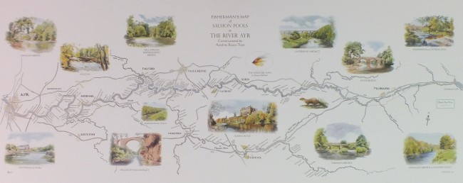 The River Ayr Map. A high resolution image can be seen on the ordering page